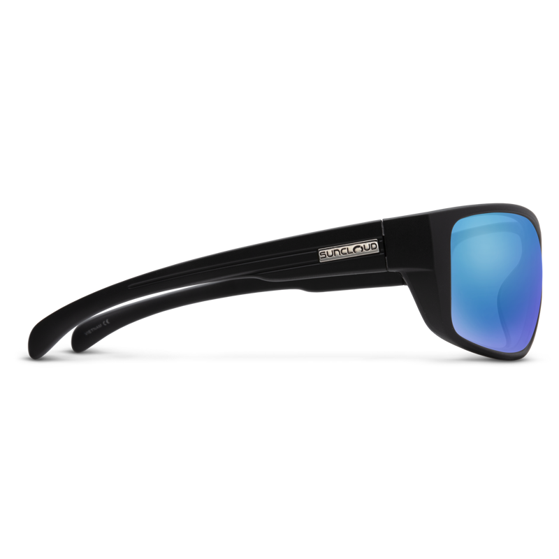 Suncloud Milestone in Matte Black w/Polarized Blue Mirror Lens -2
