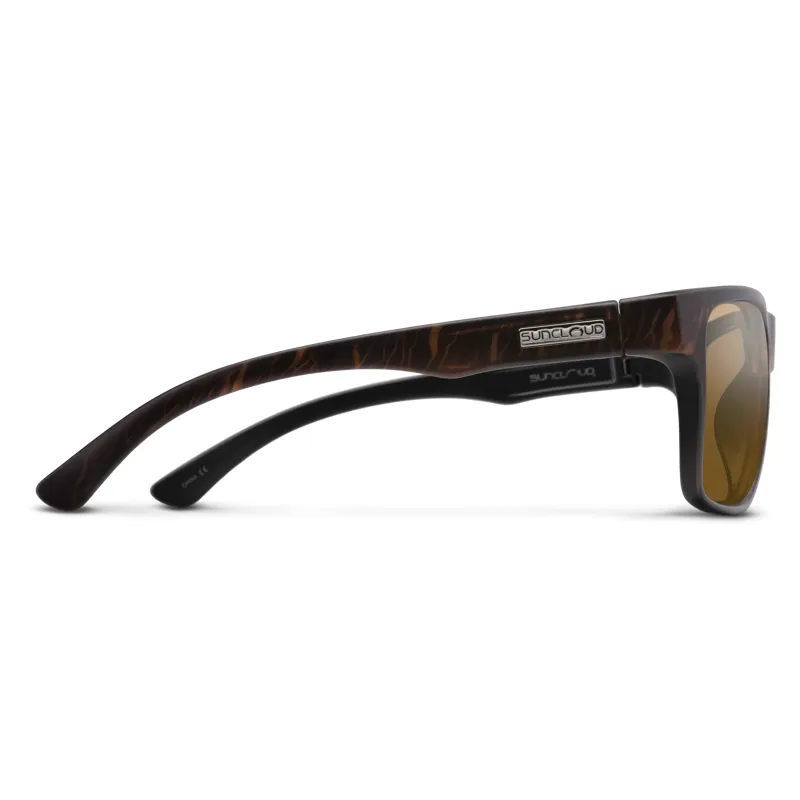 Suncloud Rambler Sunglasses in Blackened Tortoise/Brown Polarized Lens-2