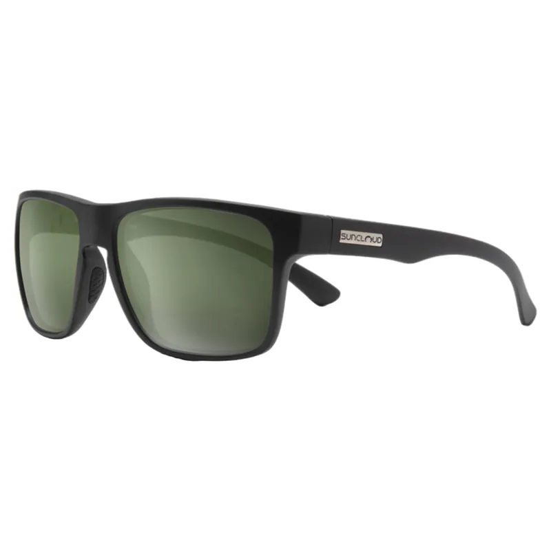 Suncloud Rambler Sunglasses in Matte Black/Polarized Grey Green Lens