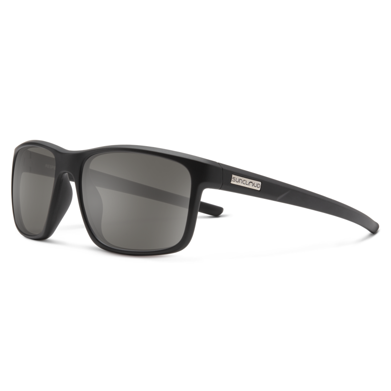 Suncloud Respek Sunglasses in Matte Black w/Polarized Grey Lens