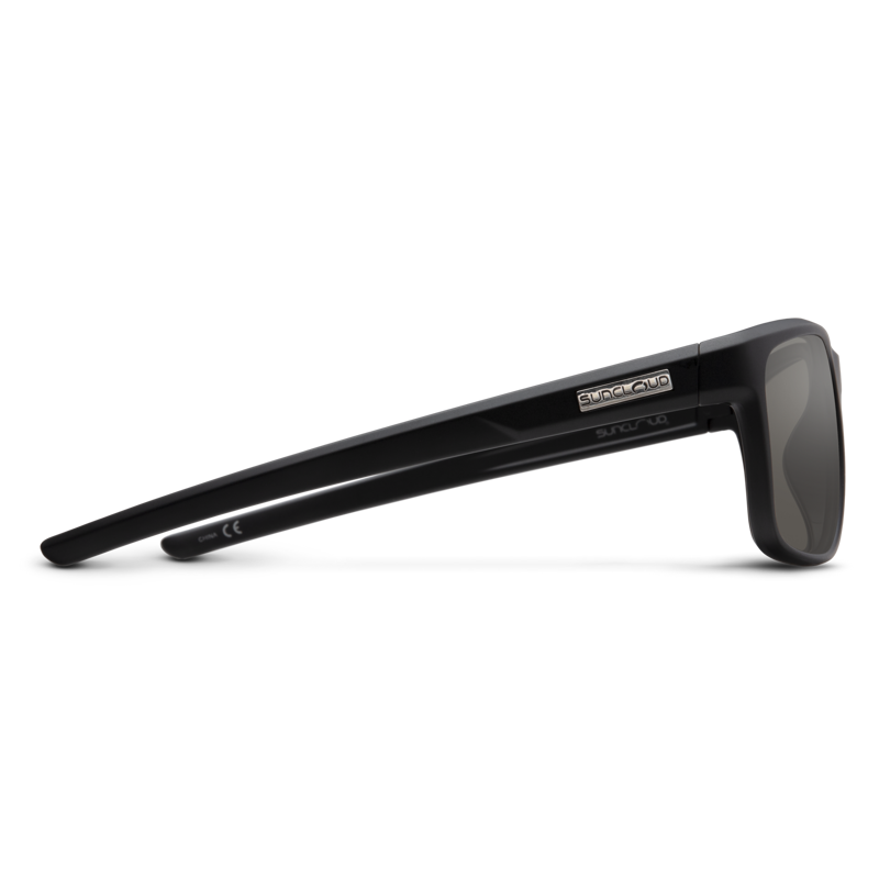 Suncloud Respek Sunglasses in Matte Black w/Polarized Grey Lens-2
