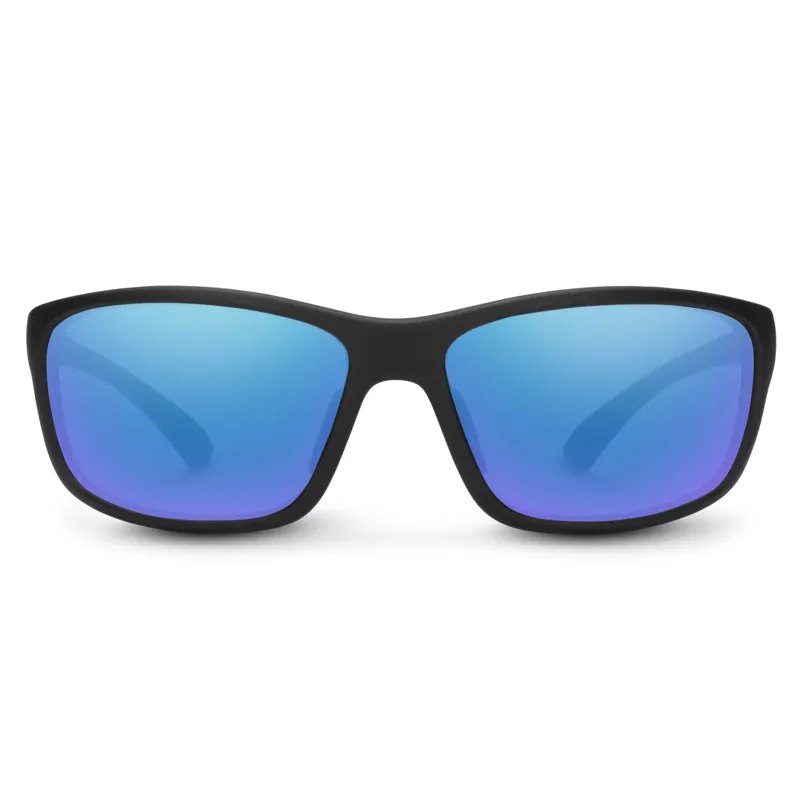 Suncloud Sentry Sunglasses in Matte Black w/Polarized Blue Mirror Lens-1
