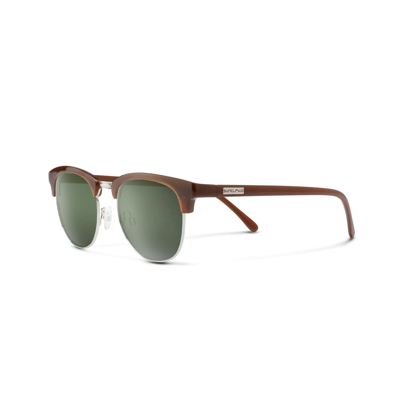 Suncloud Step Out in Cedar Silver w/Polarized Gray Green Lens
