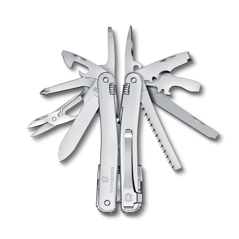 Swiss Army Knives Swiss Tool Spirit MX Clip Multi Tool in Silver