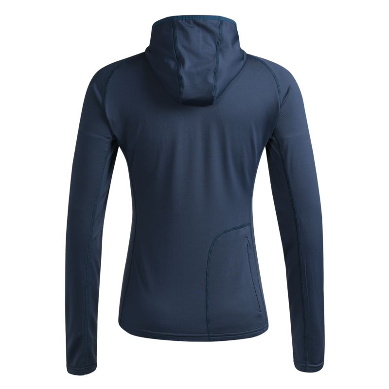 Swix Women's Tista Full Zip Hood Midlayer in Teal-2