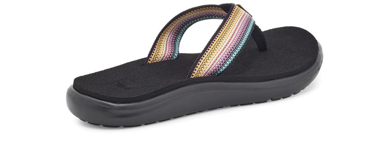 Teva Women's Voya Flip Flip-Flop in Antiguous  Black Multi-1