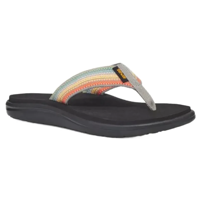 Teva Women's Voya Flip Flop in Antiguous Grey Multi