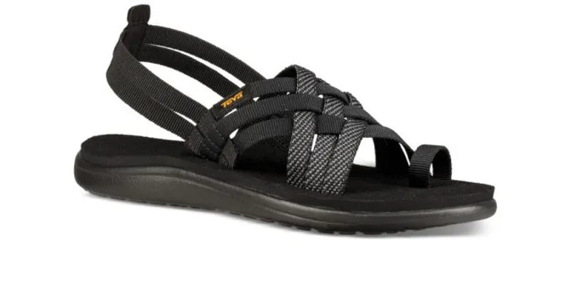 Teva Women's Voya Strappy Sandal in Hera Black-1