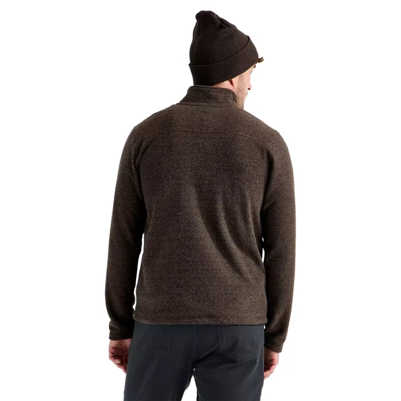 The North Face Textured Cap Rock 1/4 Zip in Dark Chestnut Heather-2