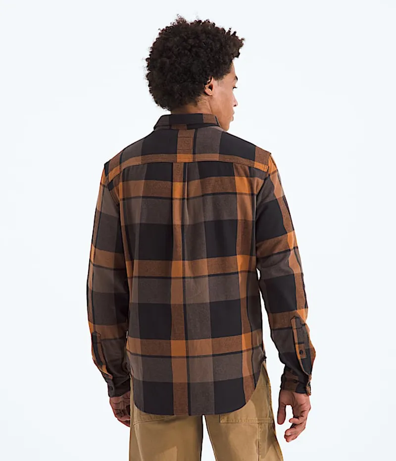 The North Face Arroyo Flannel Shirt Plaid in Small Plaid Burnt Umber-2