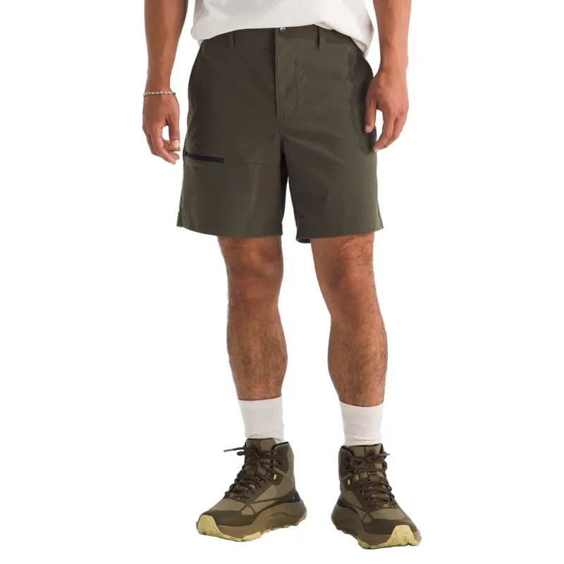 The North Face Basin Short 7 inch in New Taupe Green
