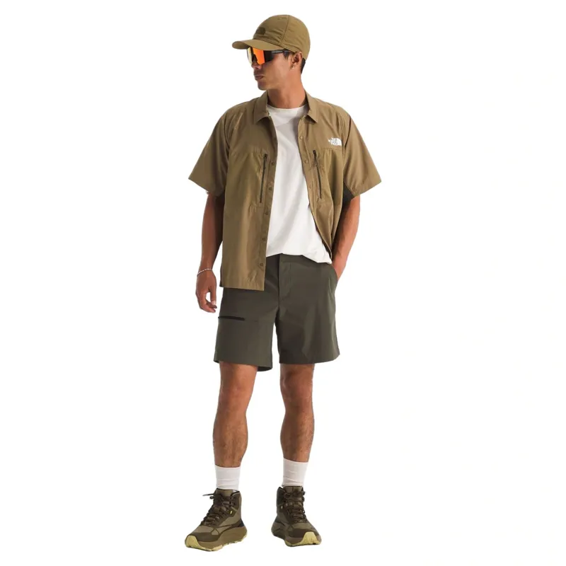 The North Face Basin Short 7 inch in New Taupe Green-1