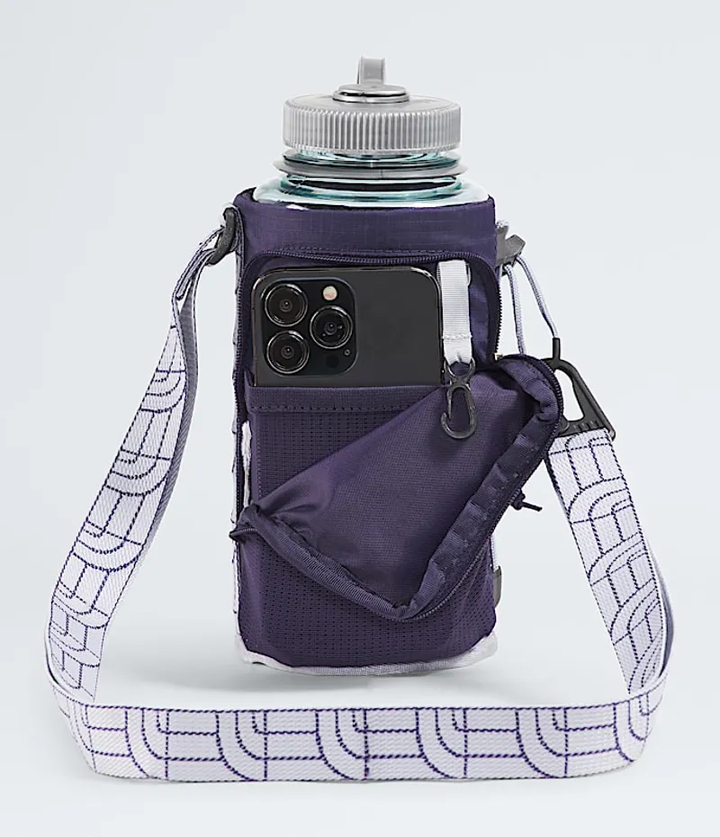 The North Face Borealis Water Bottle Holder in Eternal Purple and Blue Flax-2