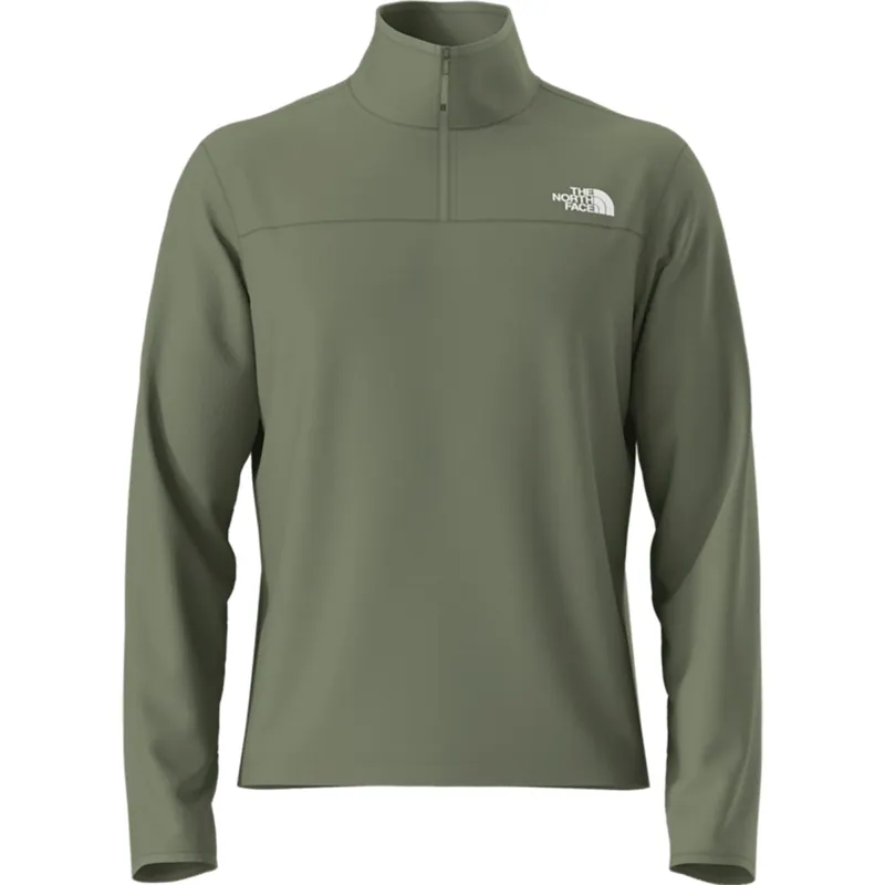 The North Face Cedar Trail Grid Fleece 1/4 Zip in Bark Mist