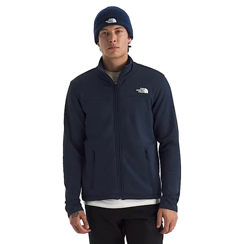 The North Face Cedar Trail Grid Fleece Full Zip Jacket in Summit Navy