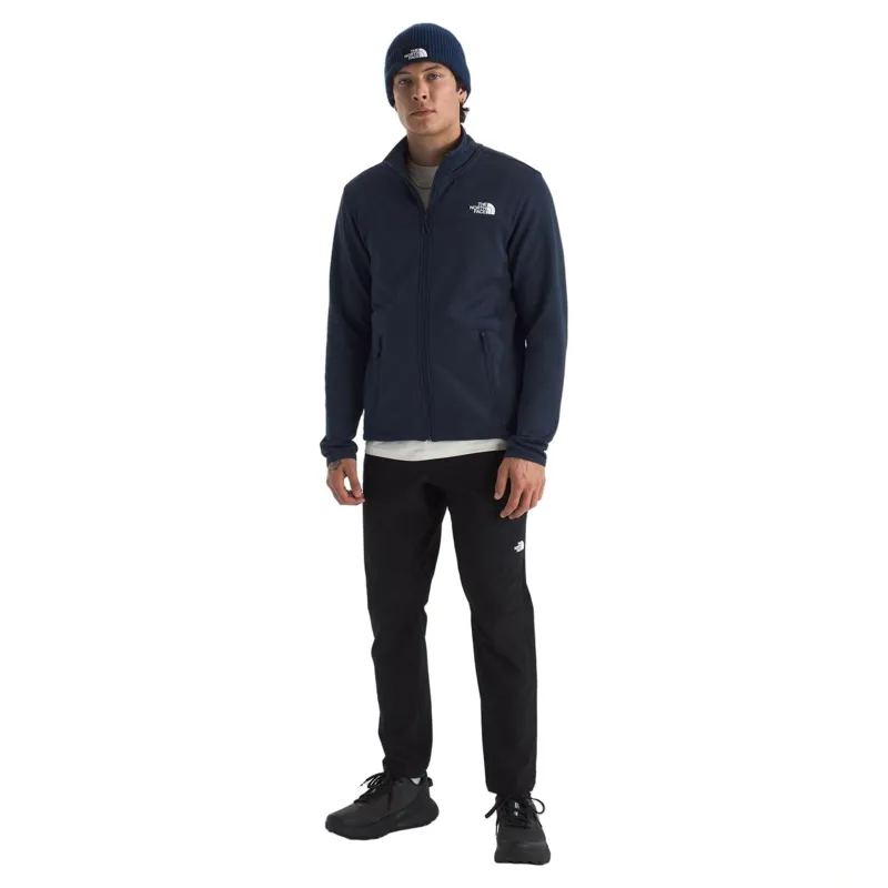 The North Face Cedar Trail Grid Fleece Full Zip Jacket in Summit Navy-2