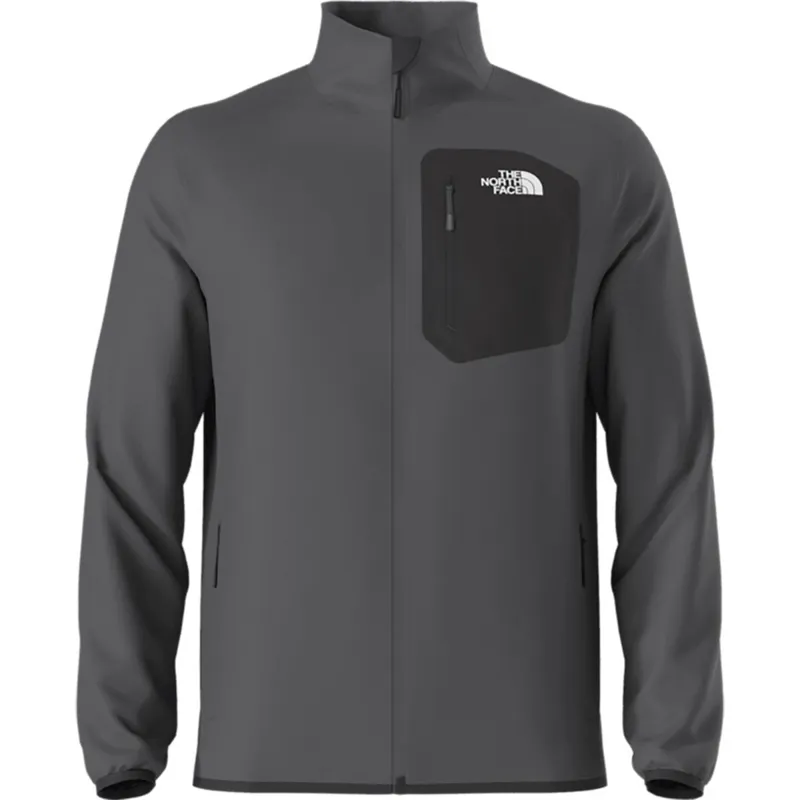 The North Face Crest Full Zip in Anthracite Grey/TNF Black