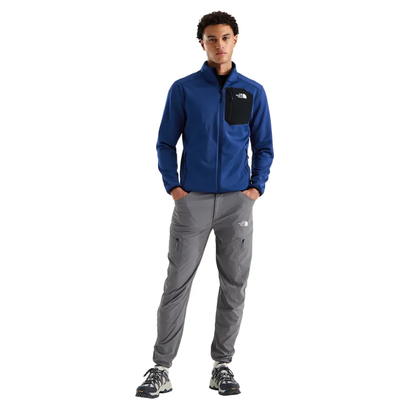 The North Face Crest Full Zip in Bold Blue/TNF Black-3