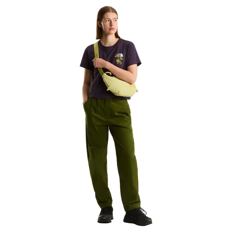 The North Face Women's Flora Embroidered Graphic Tee in Endless Dusk-1