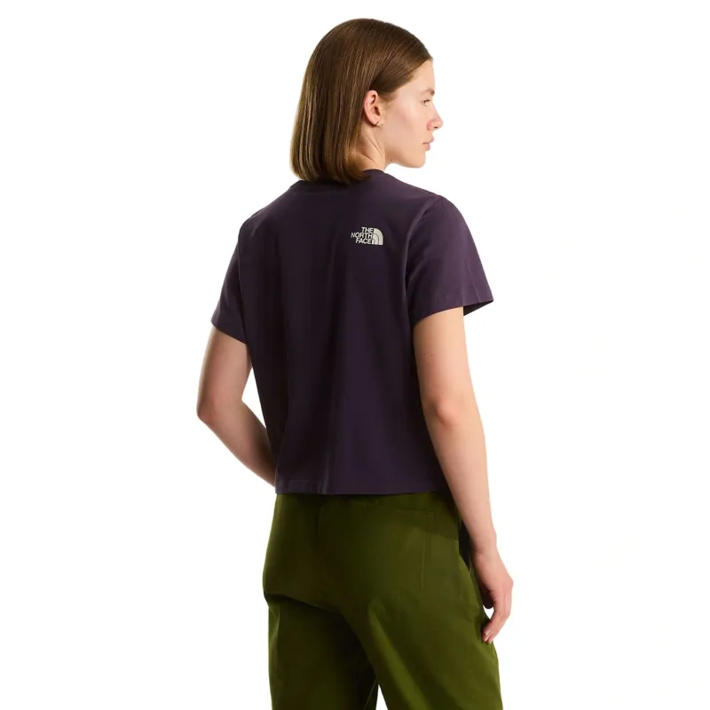 The North Face Women's Flora Embroidered Graphic Tee in Endless Dusk-2