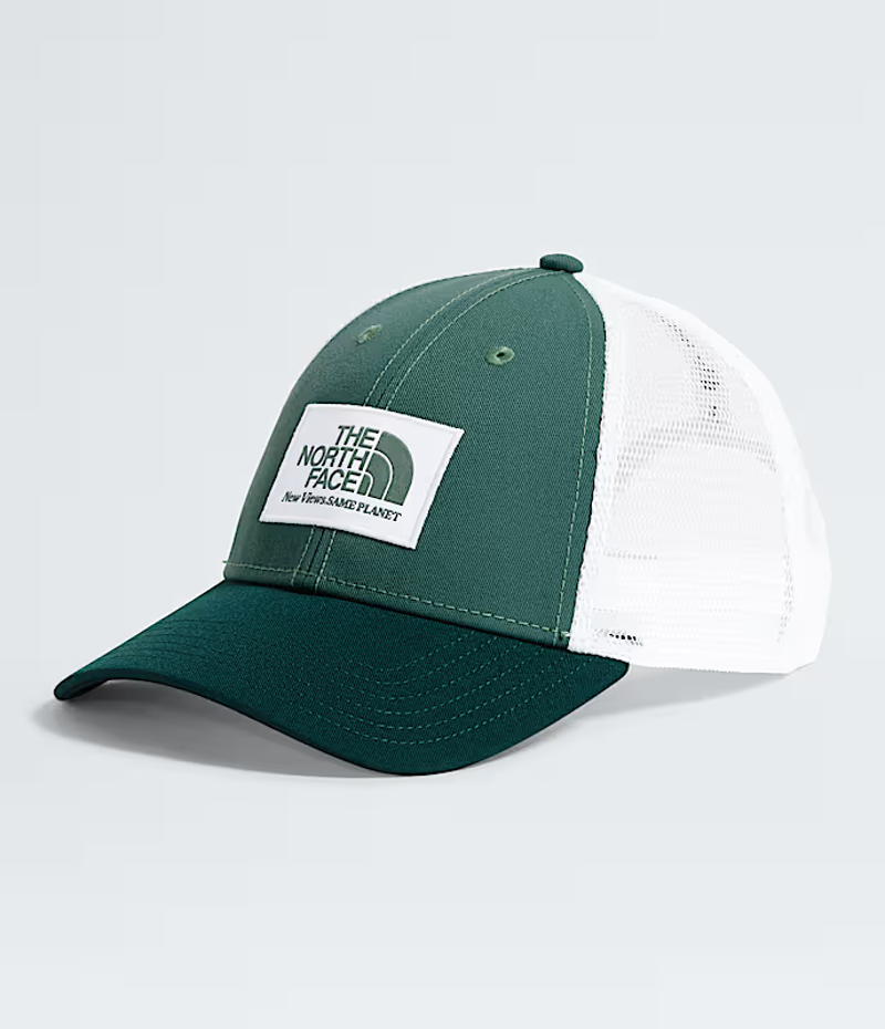 The North Face Graphic Mudder Trucker in Duck Green and Deep Nori