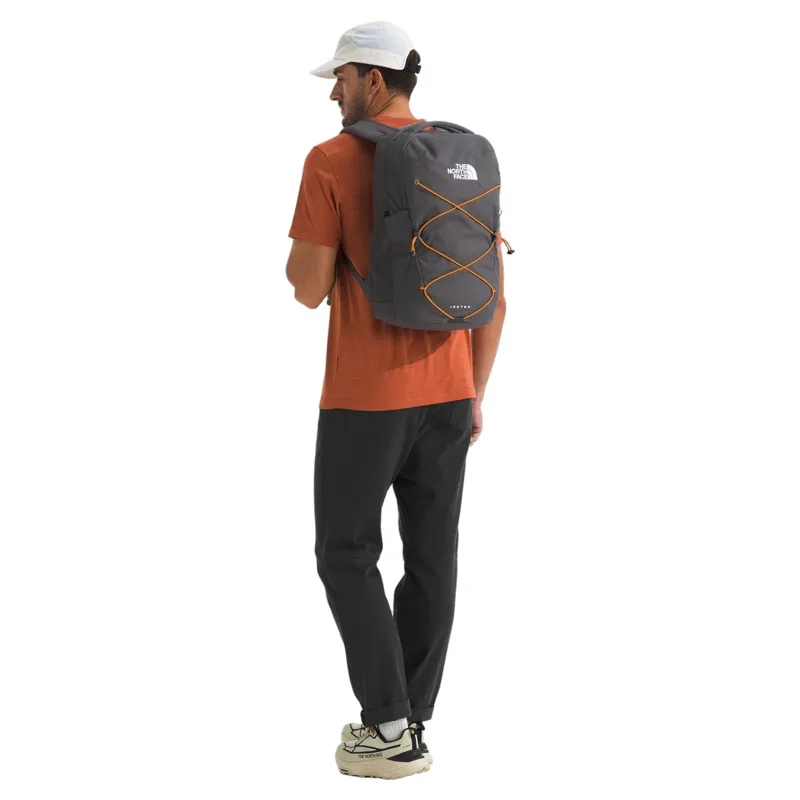 The North Face Jester Backpack in Anthracite Grey/Dust Orange-5