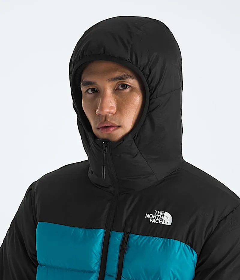 The North Face Kalix Down Hoodie in Dusk Blue/TNF Black-4