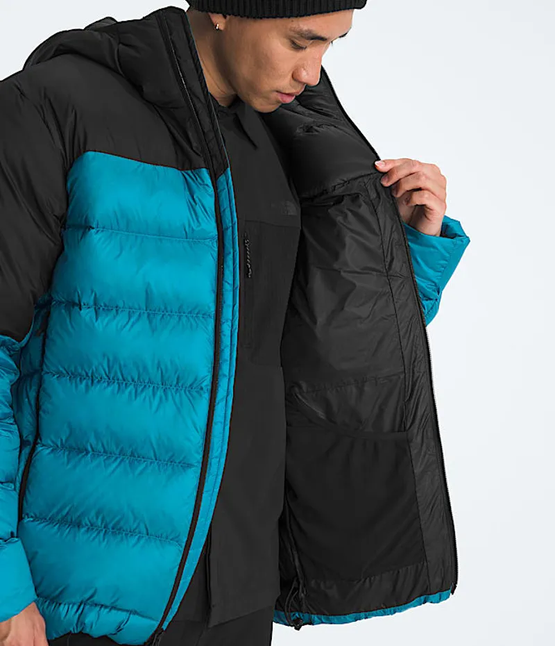 The North Face Kalix Down Hoodie in Dusk Blue/TNF Black-5