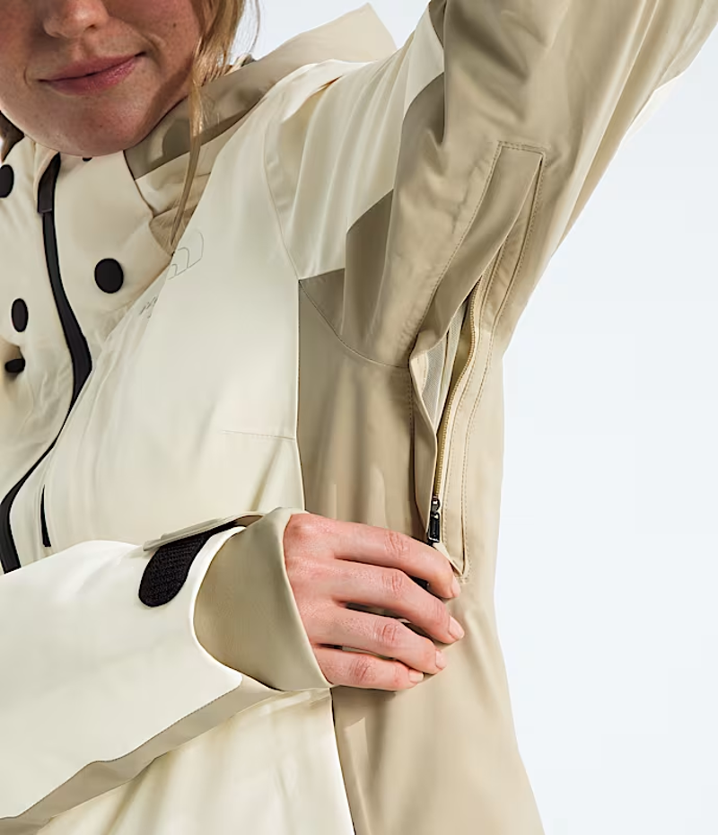 The North Face Women's Lenado Jacket in White Dune/Gravel-4