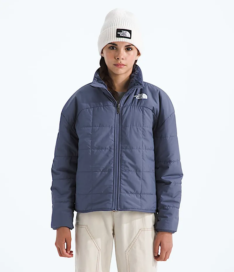 The North Face Girl's Reversible Shasta FZ Jacket in Twilight Galaxy-1