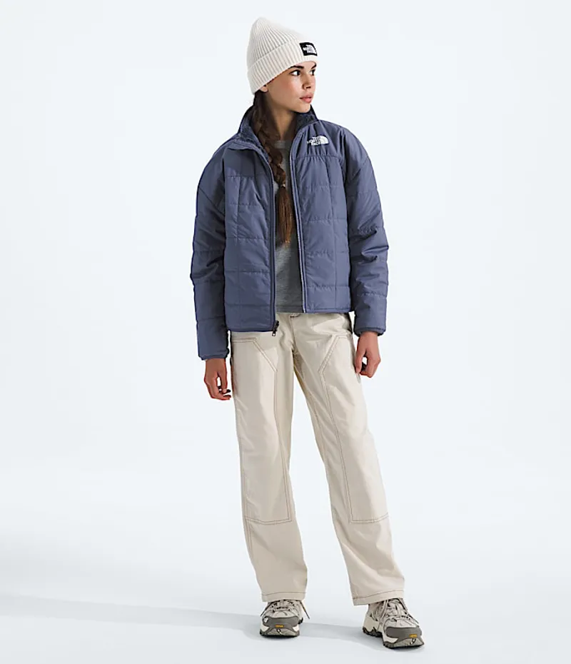The North Face Girl's Reversible Shasta FZ Jacket in Twilight Galaxy-3