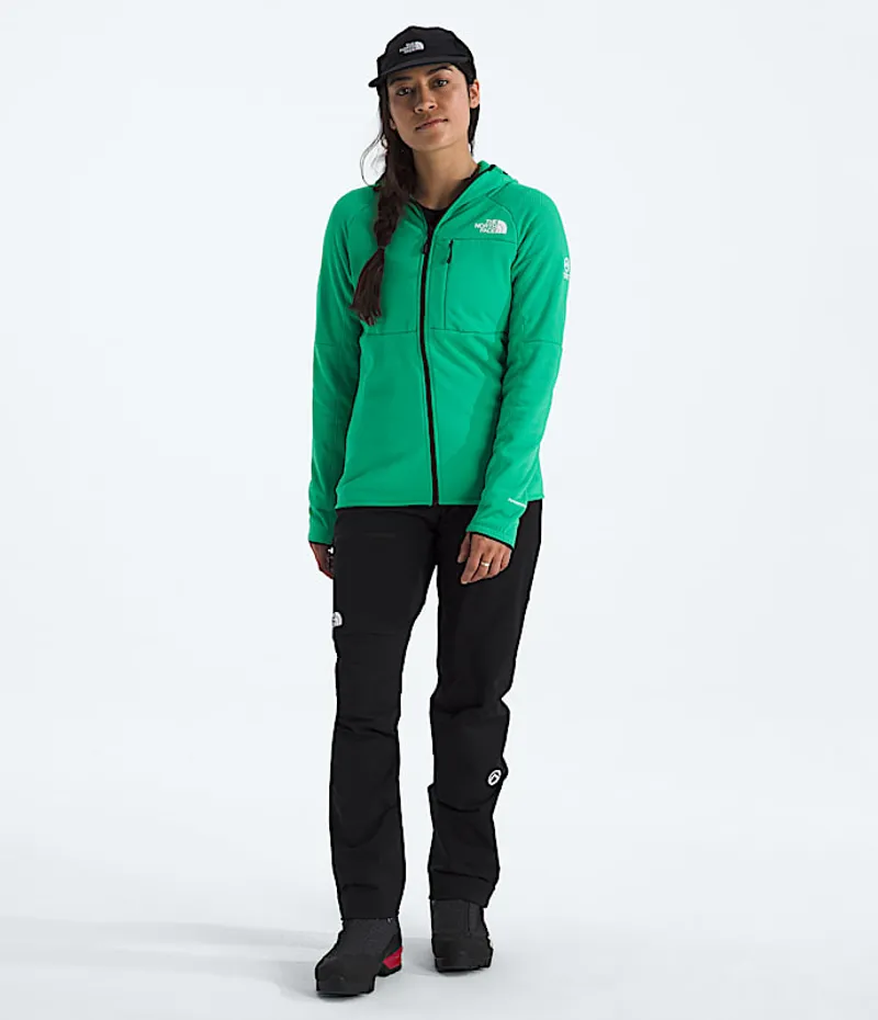 The North Face Women's Summit Futurefleece FZ Hoodie in Nebula Green-1