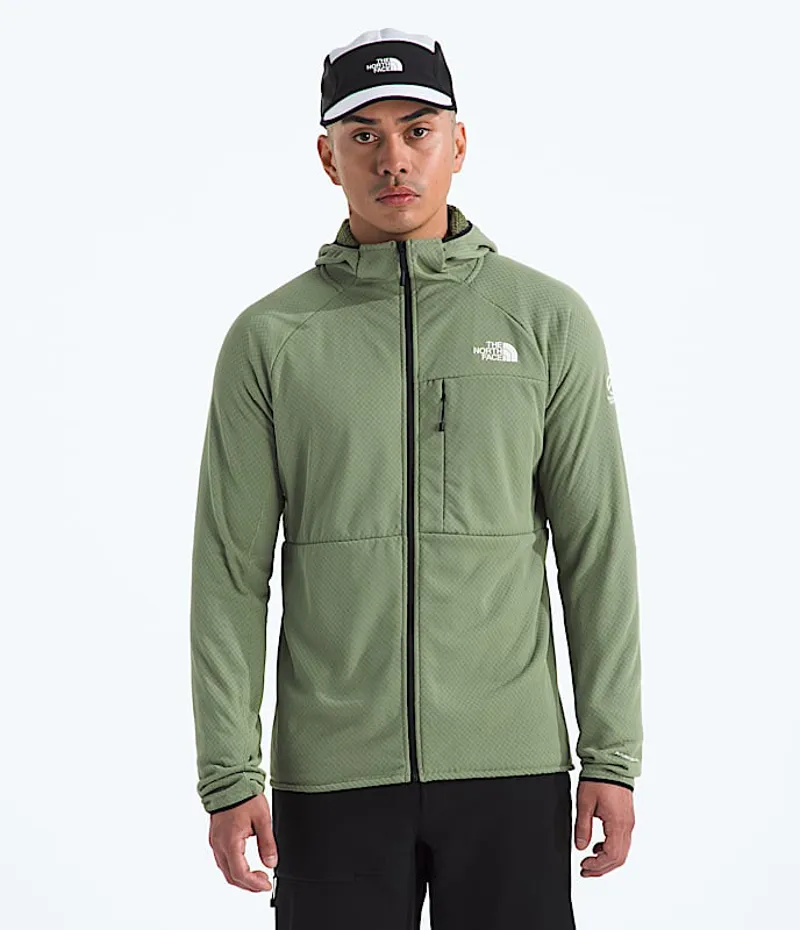 The North Face Summit Futurefleece Full Zip Hoodie in Forest Olive