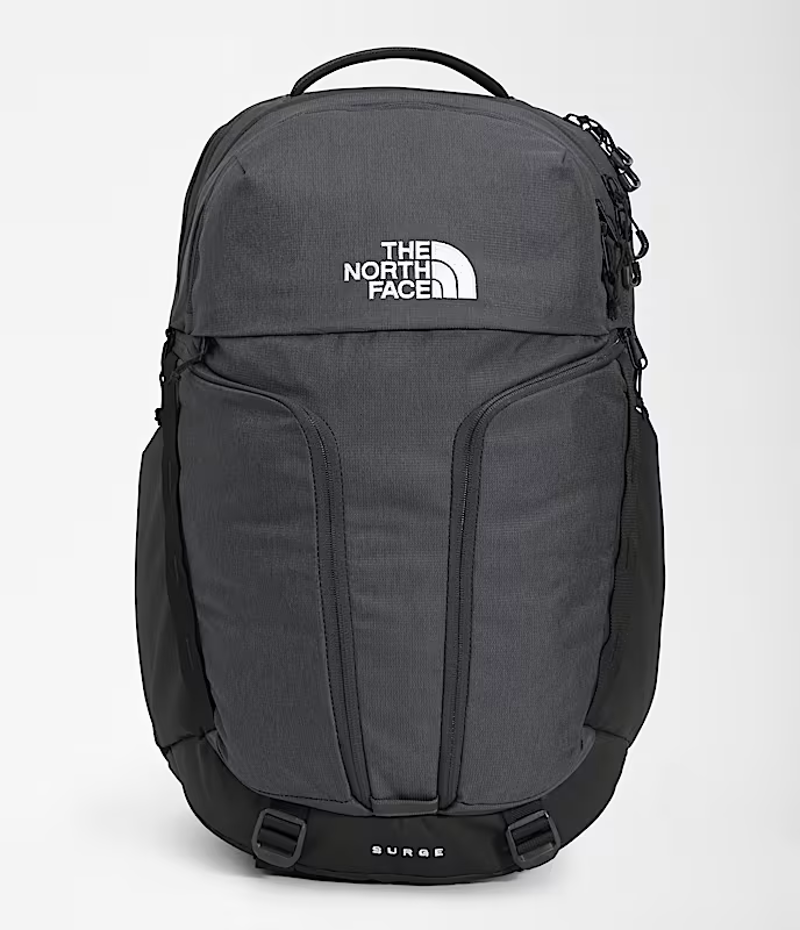 The North Face Surge Backpack in Asphalt Grey Light Heather