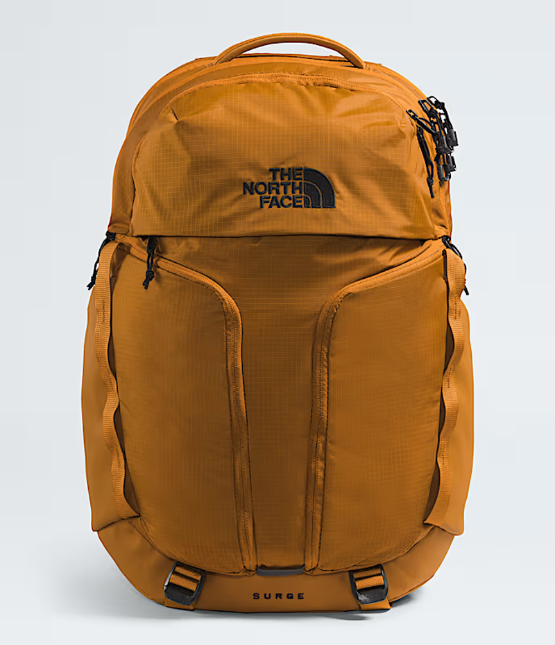 The North Face Surge Backpack in Timber Tan