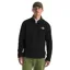 The North Face Textured Cap Rock 1/4 Zip in TNF Black Heather