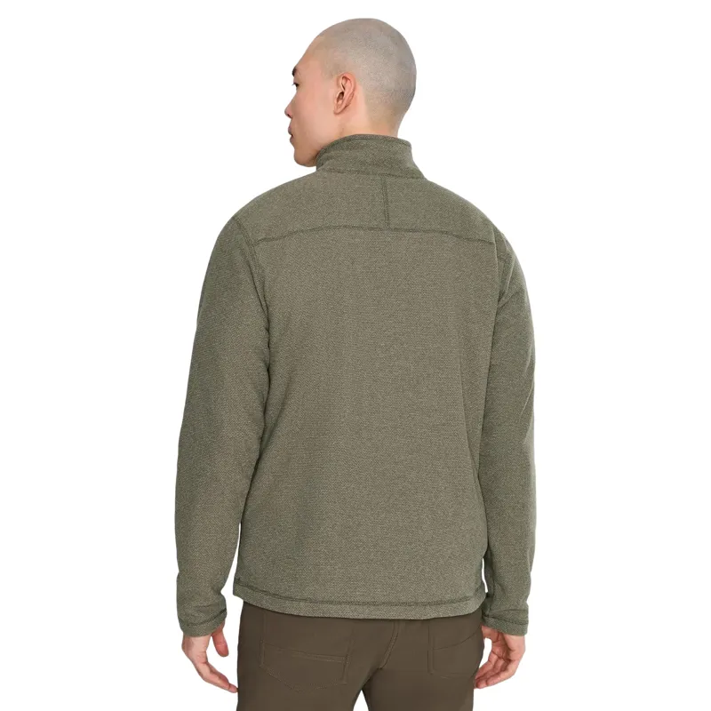 The North Face Textured Cap Rock 1/4 Zip in New Taupe Green Heather-2