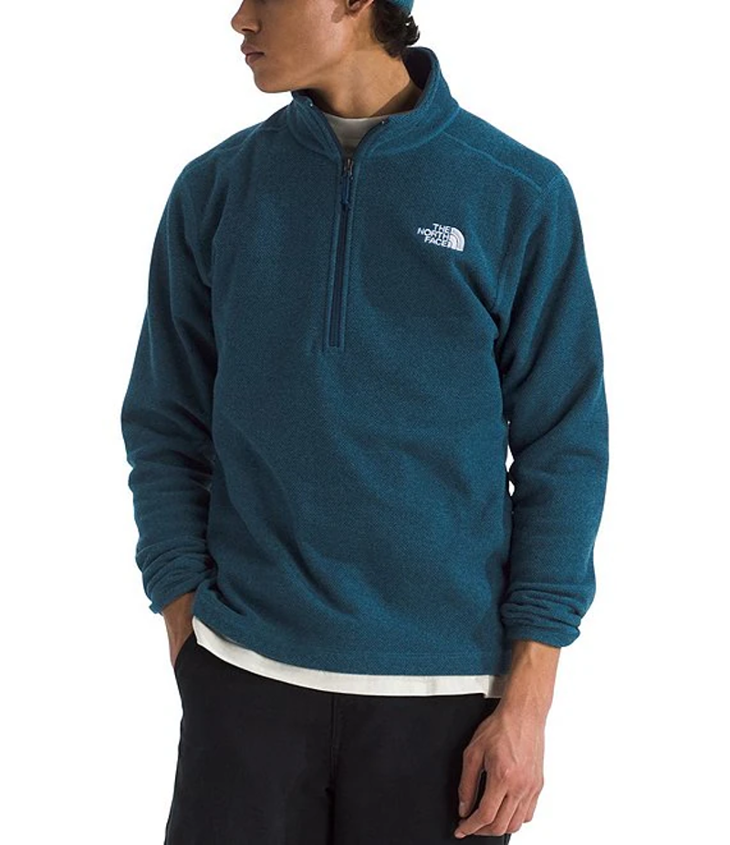The North Face Textured Cap Rock 1/4 Zip in Shady Blue Heather
