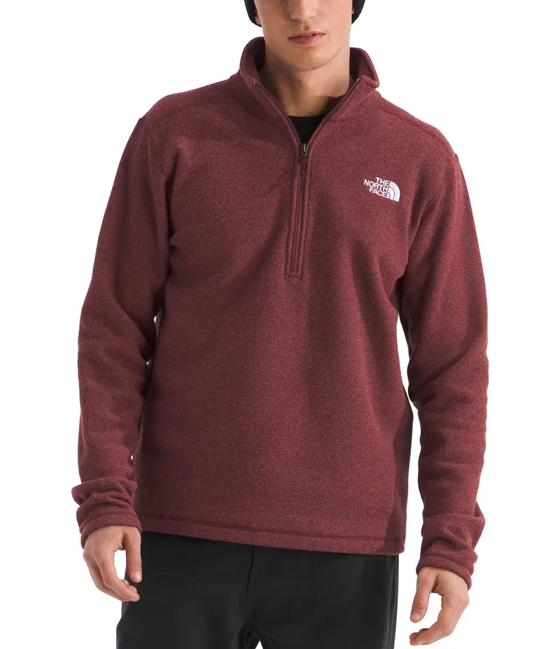 The North Face Textured Cap Rock 1/4 Zip in Sumac Heather