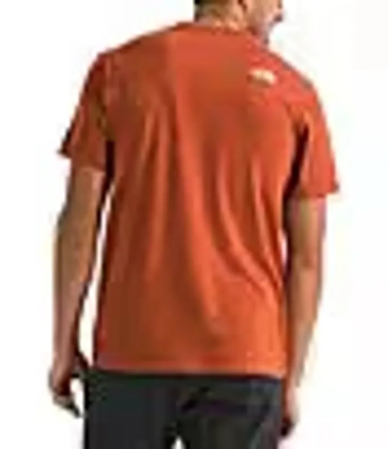 The North Face Tri-Blend Mountain Logo Tee in Iron Clay/White Heather-1