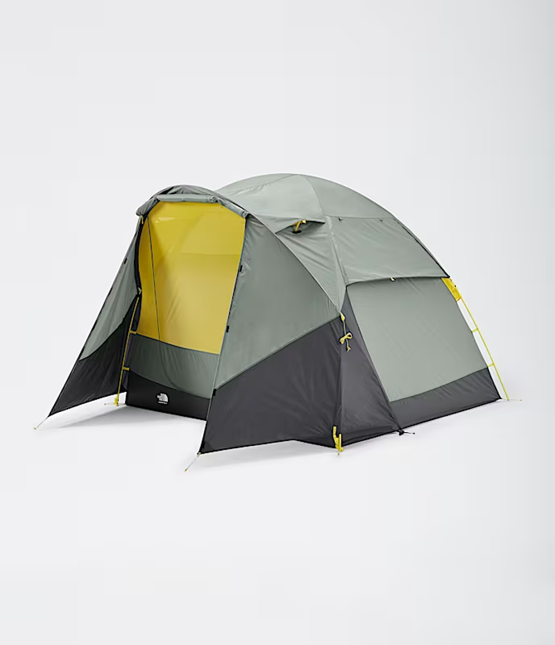 The North Face Wawona 4P Tent in Agave Green and Asphalt Grey-2