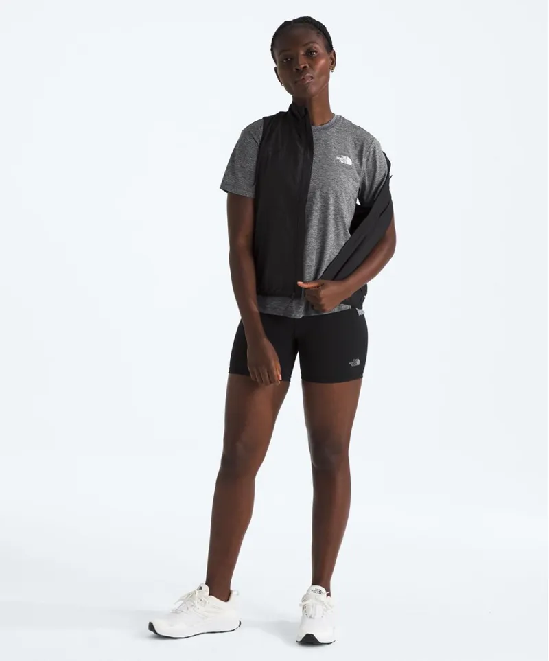 The North Face Women's Flex Short Sleeve Tee Regular in TNF Black/Light Heather