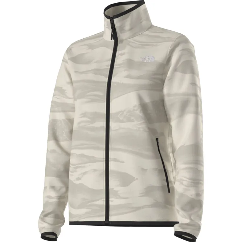 The North Face Women's Glacier Fleece Jacket White Dune/Edge of Light-1