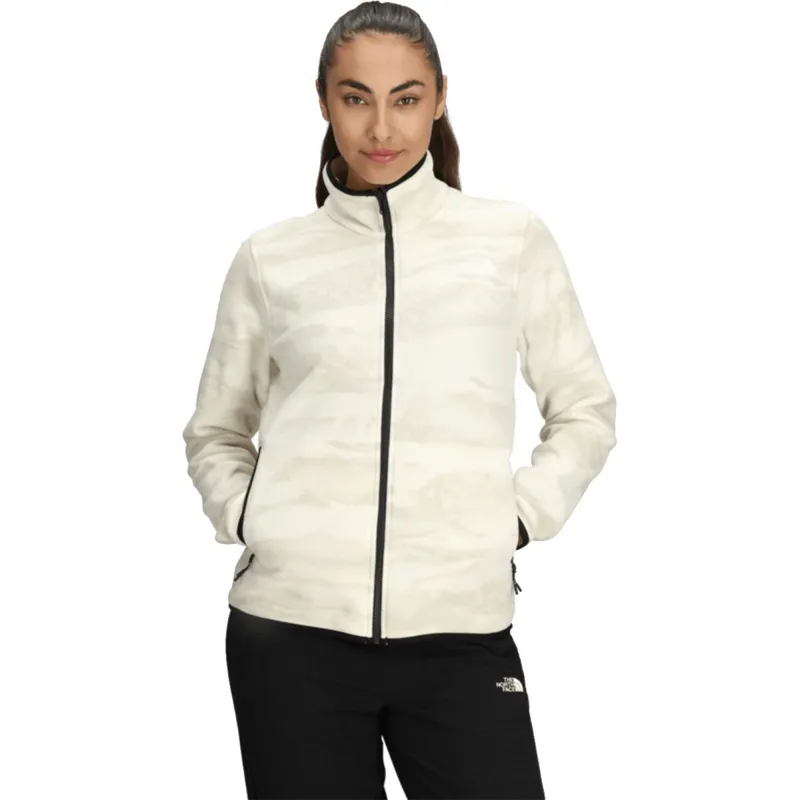 The North Face Women's Glacier Fleece Jacket White Dune/Edge of Light-3
