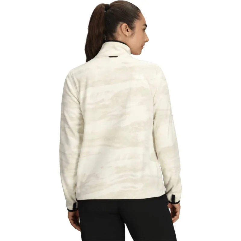 The North Face Women's Glacier Fleece Jacket White Dune/Edge of Light-4