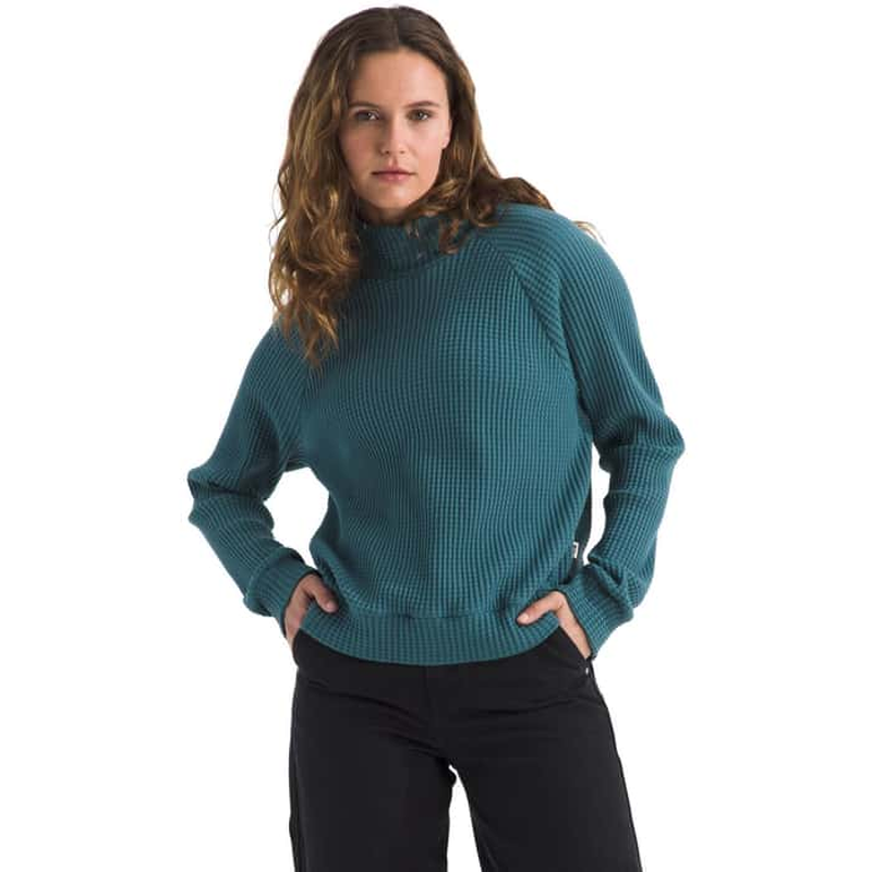 The North Face Women's Long Sleeve Mock Neck Chabot in Space