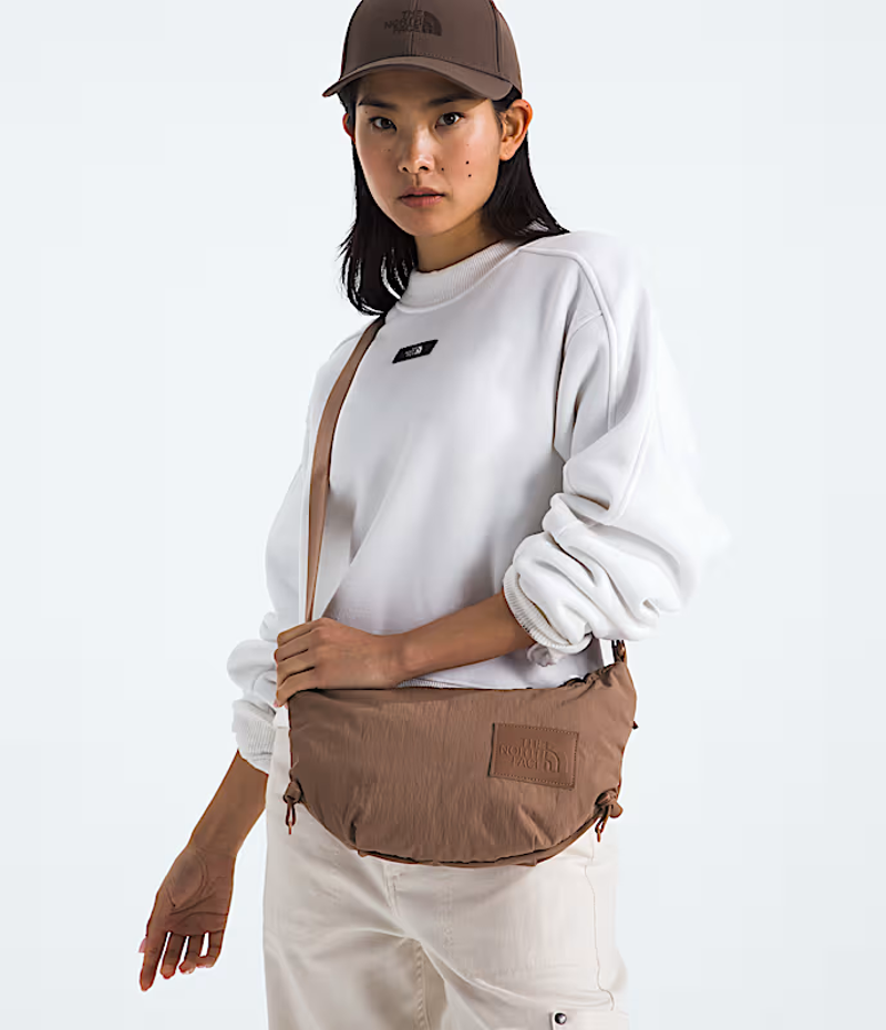 The North Face Never Stop Crossbody in Latte-1