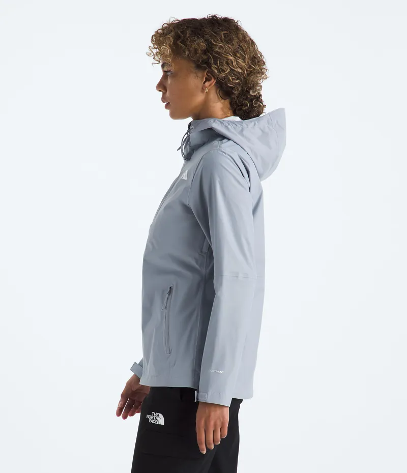 The North Face Women's Alta Vista Rain Jacket in Blue Flax-4