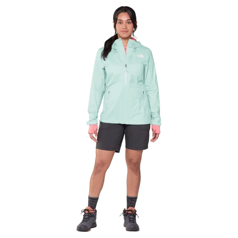 The North Face Women's Alta Vista Rain Jacket in Opal Frost-1