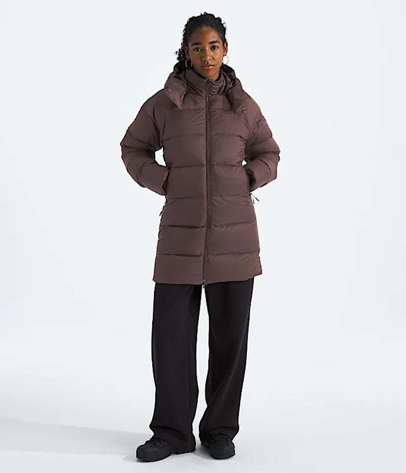 The North Face Women's Hydrenalite City Down Hooded Parka Smokey Brown